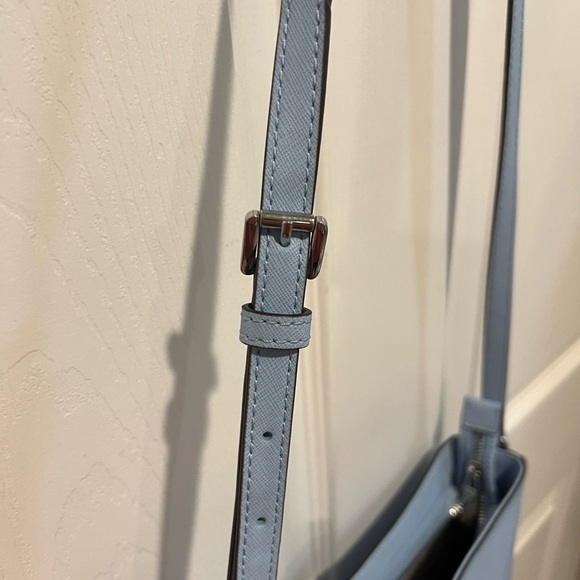 Michael Kors baby blue jet set messenger crossbody adjustable strap bag - Picture 14 of 14